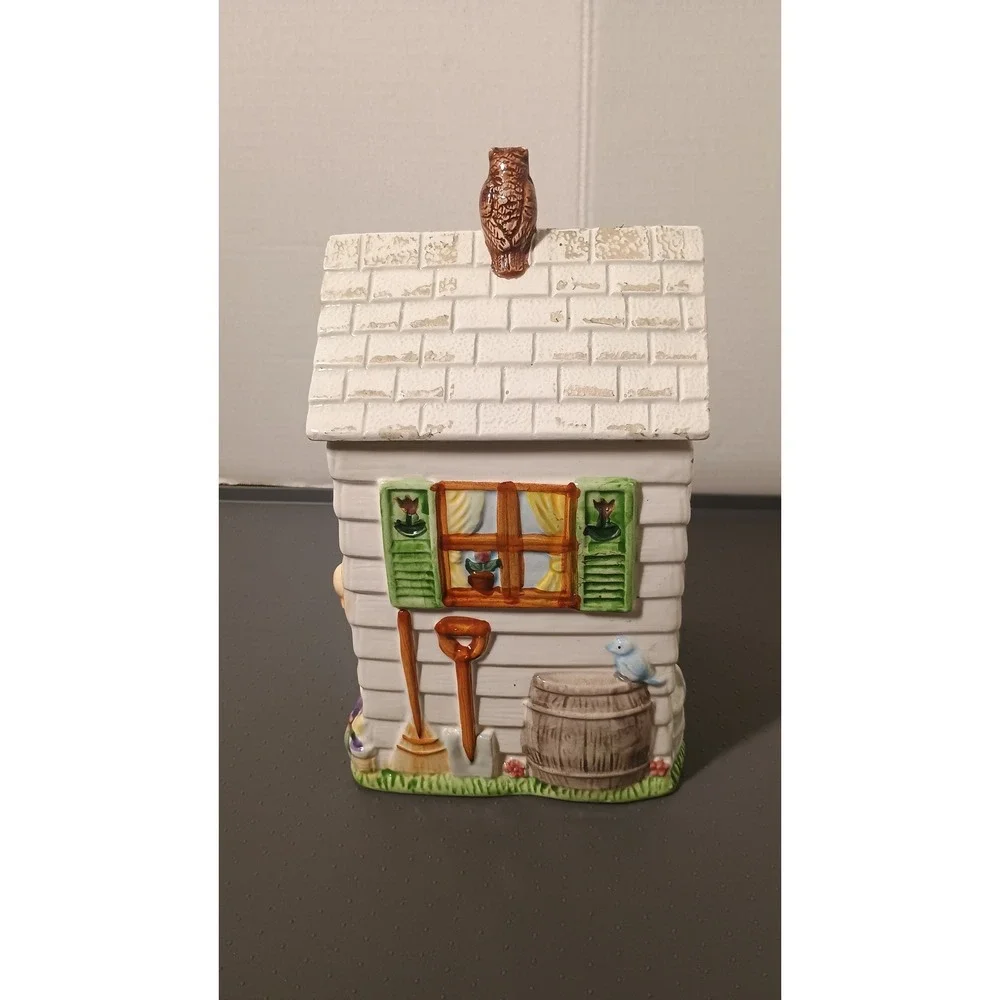 Vintage Fitz and Floyd Potting Shed Cookie Jar